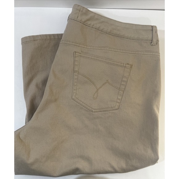 JMS Just My Size Women's Stretch Classic Capri Size‎ 22W Beige - Picture 1 of 7